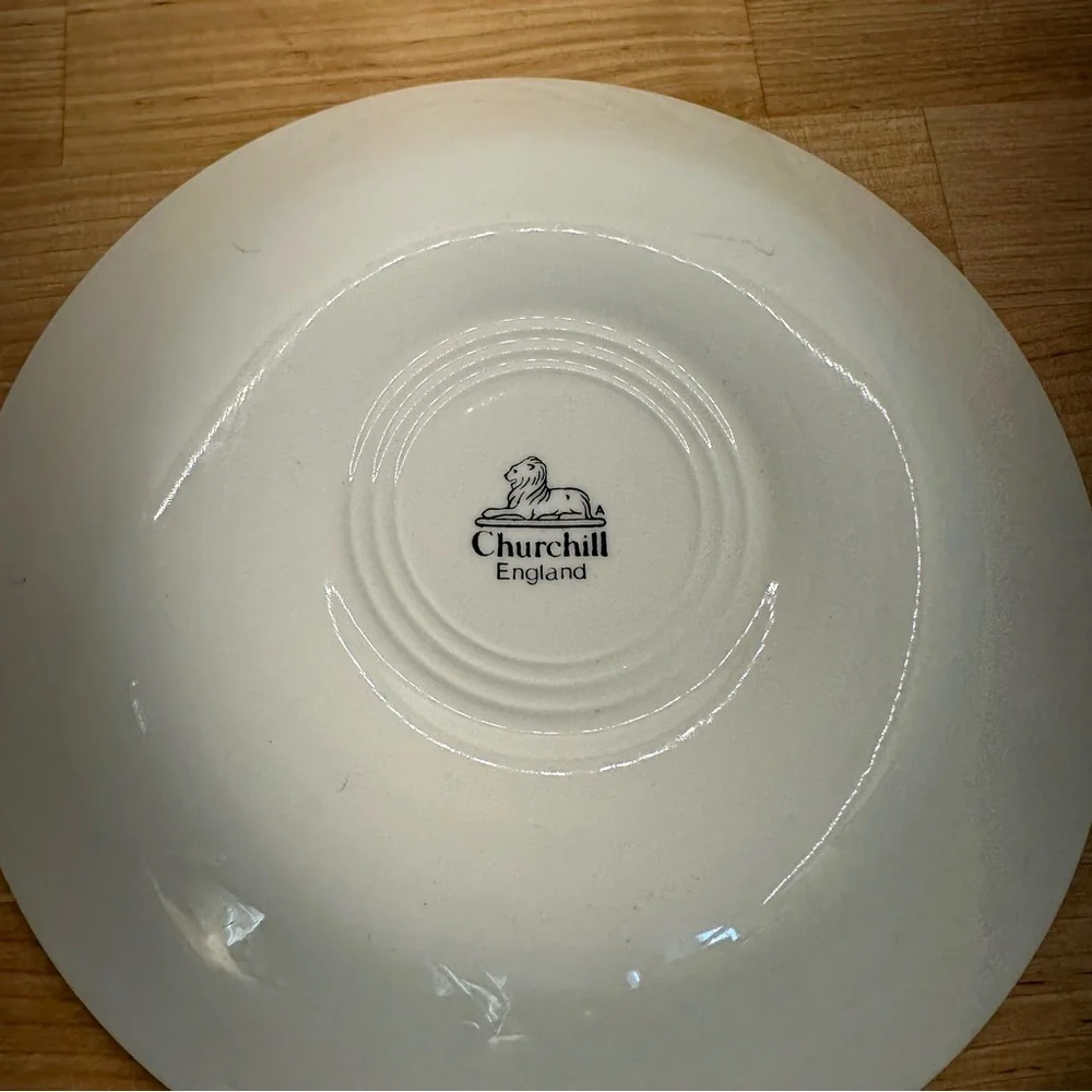 Churchill Blue Willow Coupe/Soup Bowls-TWO